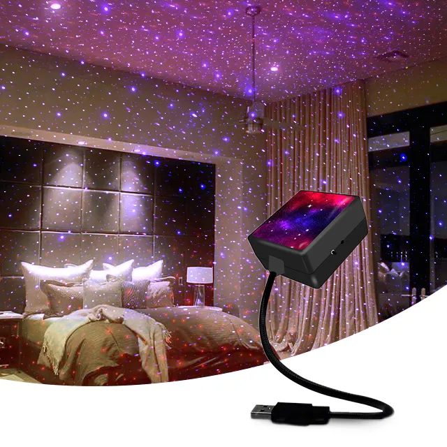 Звездное небо детский ночник Звездный проектор 2 в 1 управление музыкой романтическое освещение звезда для bedromm и использования в автомобиле