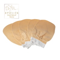Guantes Exfoliantes Corporales de Konjac, PVA y Bambú, Hechos con 100% Seda de Coco Turca Ecológica, para Hammam y Kesse