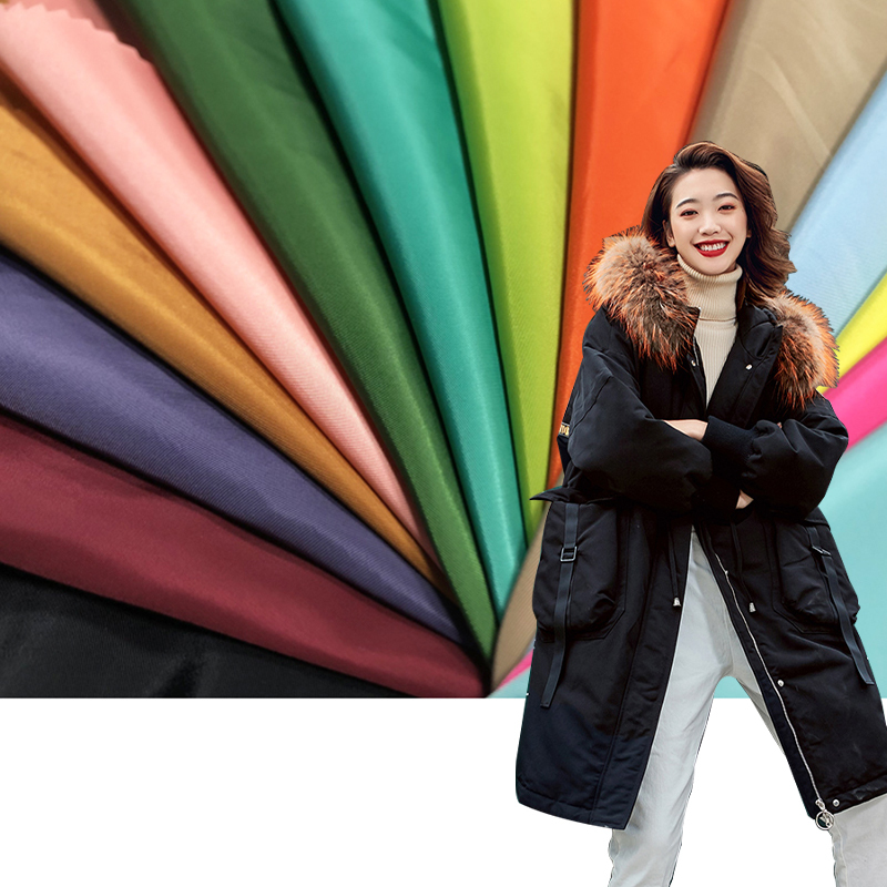 75D degradable memory-like stretch outdoor sports fabric windbreaker jacket pie overcomes down jacket composite fabric