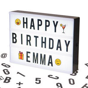 A4 RGB Color Changing letters lightbox Acrylic Cinema DIY Home Art trang trí nội thất hộp đèn mini Cinema lightbox - Product Image 3