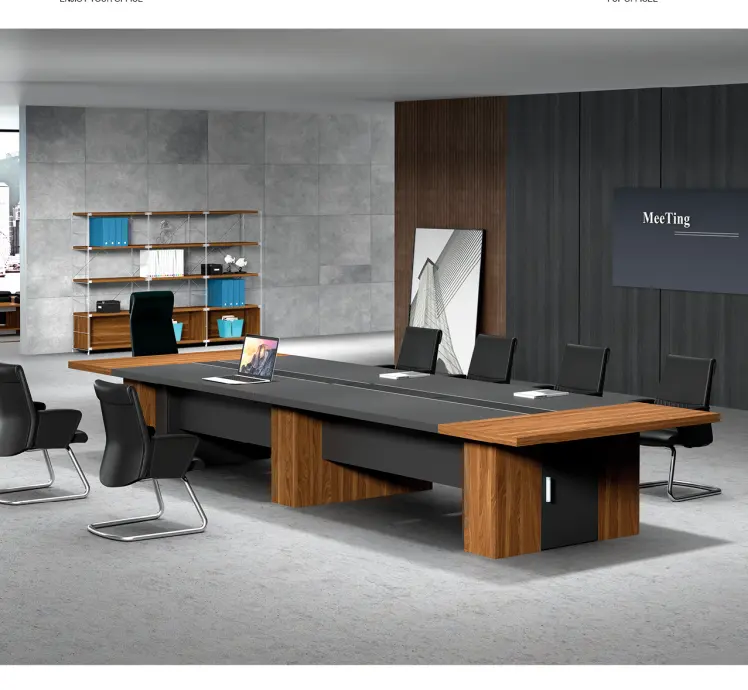 회의장 큰 회의실 현대 사람 공상 사무실 산업 디자인 타원형 모양 10 XINDA 최고 싼 거여목 금속 직원 다리