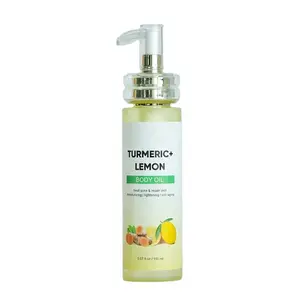 private label organic skincare tools Nourishing Body Care Whitening turmeric Lemon Body Essenti Oil for massage