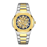 Montre mécanique squelette tourbillon de luxe pour homme, style affaires, haute qualité, lumineuse, étanche, automatique