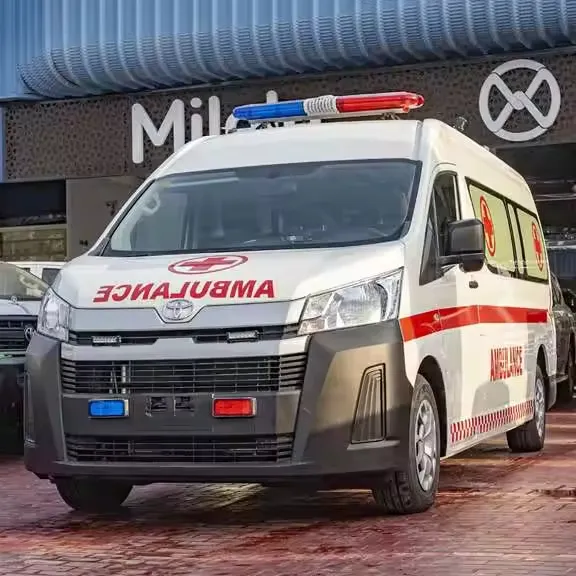 Cực kỳ thoải mái 2021 Toyota Hiace xe cứu thương 3.5p MT trắng van xe ô tô LHD rhd xe ô tô cho giao thông vận tải Giao hàng nhanh