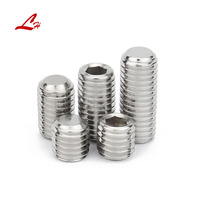 Vis sans tête à six pans creux vis de réglage DIN913 DIN916 acier inoxydable A2-70 A4-80 M2-M16 tasse point hexagonal
