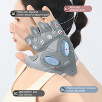 Gants de sport Maxbrace personnalisés unisexes, rembourrés en gel, légers, respirants, demi-doigts, pour la musculation, la remise en forme, la salle de sport