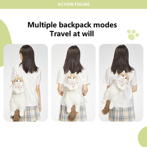 กระเป๋าเป้สะพายหลังแมวเหมือนจริงกระเป๋าของเล่นตุ๊กตา<span class=keywords><strong>3D</strong></span> - Product Image 4