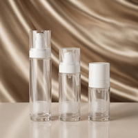 Botol Serum Perawatan Kulit Airless 15ml 30ml 50ml Botol Pompa Airless Kaca Dinding Ganda PP Inner untuk Lotion