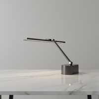 Lampe de bureau LED intelligente 24W, lumière de lecture protectrice pour les yeux, CRI 95 élevé, intensité réglable, lampe de table moderne noire avec minuteur Pomodoro
