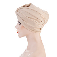 Chapeau de yoga personnalisé de couleur unie pour femmes, vente en gros de turban décontracté, foulard de style indien, pour usage extérieur décontracté