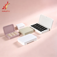 Nouvelle boîte d'emballage pliable en plastique PP à 4/6/9/12/16/24 compartiments pour palette de maquillage magnétique vide, vernis à ongles, fards à paupières