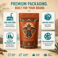 Sachet refermable personnalisé avec logo, anti-odeur, anti-humidité, en Mylar, de qualité alimentaire, pour mélanges d'herbes, vente en gros