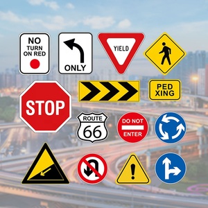 Nhôm di động kiểm soát giao thông dấu hiệu kim loại phản chiếu dấu hiệu giao thông an toàn giao thông đường bộ an toàn giao thông dấu hiệu bảng giới hạn tốc độ chậm - Product Image 2