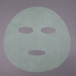 Masque facial en tissu non tissé Y583 au thé vert et aux fibres, masque hydratant au collagène pour le soin de la peau, type crème glacée aux herbes - Product Image 1