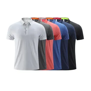 हाई एंड लैपल पोलो शर्ट आपूर्तिकर्ता बिजनेस वर्कआउट कैजुअल पुरुषों की पोलो शर्ट, जल्दी सूखने वाली पुरुष पोलो टी शर्ट