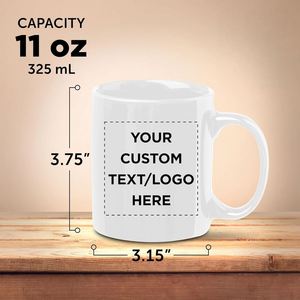 Mug à café en céramique personnalisé, tasses personnalisées avec nom et logo, tasse à thé pour les voyages, passe au micro-ondes et au lave-vaisselle, cadeaux au design unique - Product Image 6