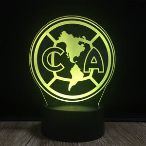 3D Led gece işığı lambası yenilik 7 renk değişimi yaratıcı <span class=keywords><strong>CA</strong></span> kuzey amerika haritası akrilik lamba - Product Image 6