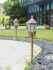 <b>Solar</b> Powered Garden Lamp <b>Post</b> with Glass Shade 2700K Warm White LED Iron Body IP66 Motion Sensor 10-Year Warranty Outdoor <b>Light</b> - Product Image 5
