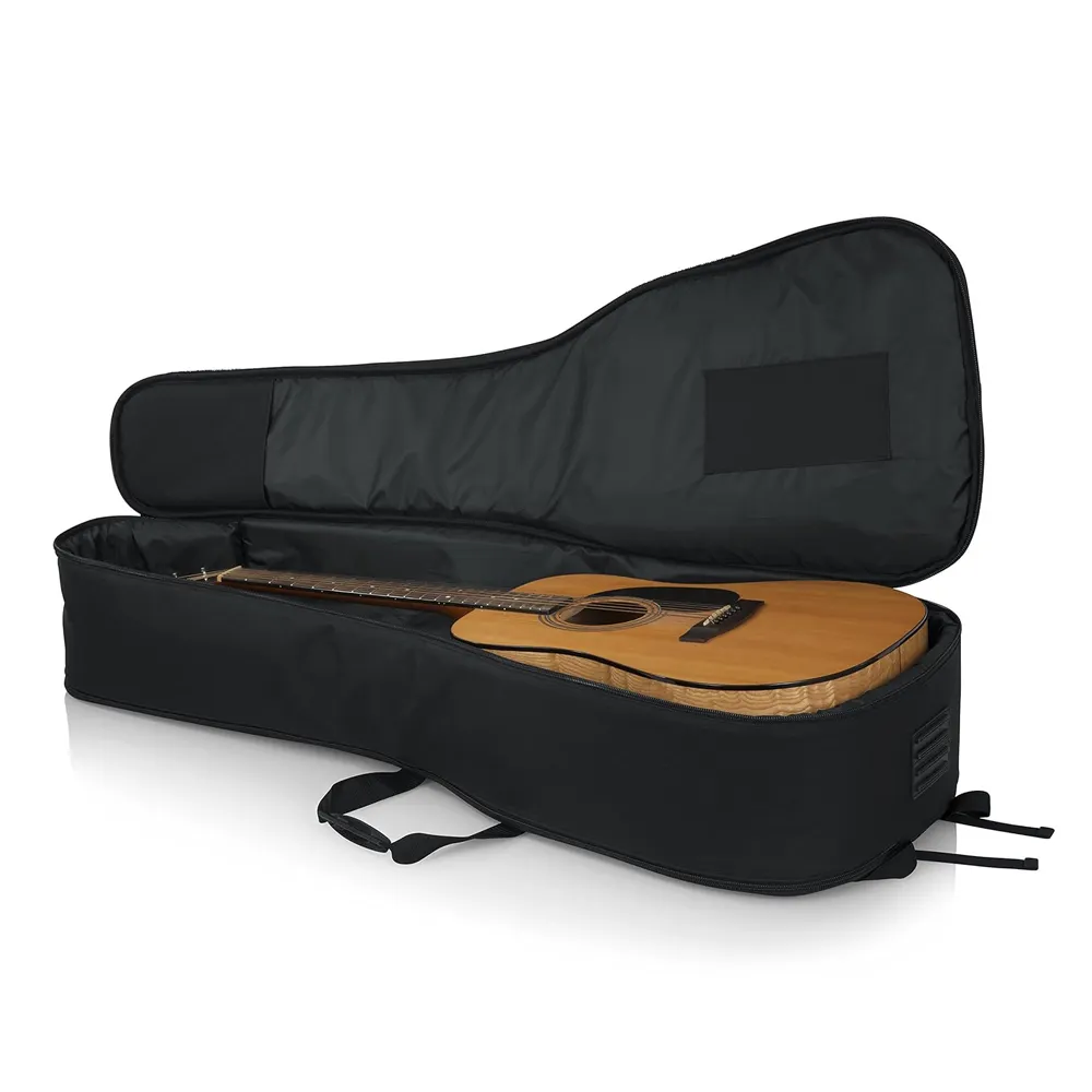 Mochila Acolchada para Guitarra Acústica, Bolsa de Bolsillo Exterior Grande Impermeable, Portátil, para Bajo