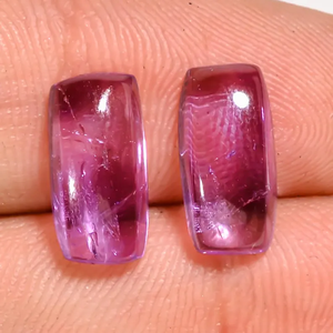 Cabujón de amatista de corte radiante de alta calidad, 12X6X4MM, piedras preciosas sueltas pulidas de forma radiante Natural para la fabricación de joyas - Product Image 6