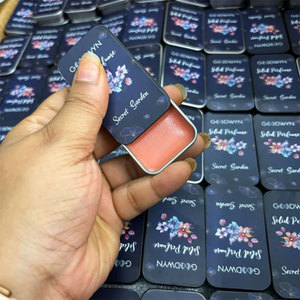 กล่องดีบุกฝาปิดทรงสี่เหลี่ยมขนาด10มล. กล่องใส่เครื่องสำอางแบบพกพาบรรจุภัณฑ์โลหะสำหรับลิปบาล์มและหมากฝรั่ง - Product Image 5