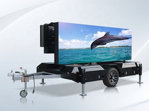 IP65 Outdoor Mobile Advertising Trailer LED Display Wireless Remote Portable Vehicle Billboard Screen For Roadshow - Product Image 1