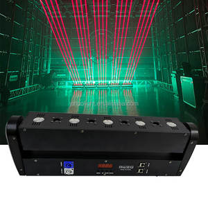 Haute luminosité 5 + 4 RGB LED tête mobile lavage de scène lumière Laser DMX512 contrôle corps de fer pour l'éclairage d'événement <span class=keywords><strong>Disco</strong></span> - Product Image 1
