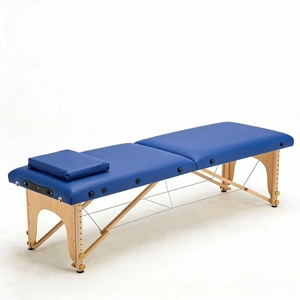 Cama de Masaje Facial Plegable de Cuero Moderna con Terapia de Moxibustión y Agujas Zen para Fitness y Tatuajes - Product Image 6