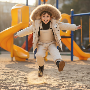 Vêtements d'hiver pour bébés, résistants au froid, ensemble deux pièces pour garçons, combinaison pour enfants de 2 à 8 ans, combinaison pour filles, OEM Trade - Product Image 6