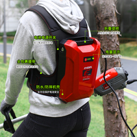 Débroussailleuse Électrique sans Fil 36V pour Jardin, Alimentation Batterie Lithium, Coupe-Bordure Tondeuse à Gazon