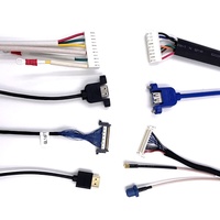 YZCONN Kabel Konektor 40 Pin 50 Pin Khusus untuk Layar Laptop, Pengontrol LCD, Kabel LVDS, Perakitan Kabel, dan Harness Kabel