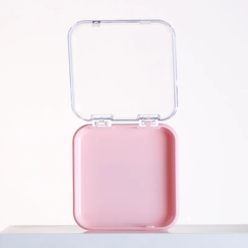 Portable Reinforced Plastic Box Acrylic False Press On Nail Packaging Box Nail Tools