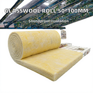 Aislamiento de Lana de Vidrio de Diseño Moderno, Rollo Cuadrado de Fibra de Vidrio de 50 mm y 100 mm, Resistente al Fuego, Insonorizante y Ecológico - Product Image 2