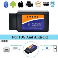 Escáner OBD2 ELM327 V2.1, Herramienta de Diagnóstico de Automóviles por BT para Android/iOS, Lector de Códigos, Detector de Fallas Automotrices