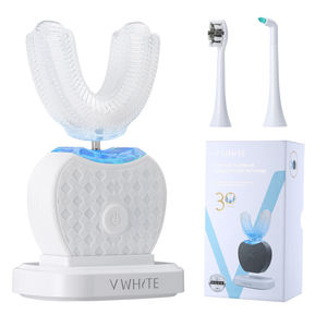 Set di spazzolini elettrici professionali <span class=keywords><strong>Sonic</strong></span> e a forma di U per adulti e bambini, sbiancamento dei denti con tecnologia a luce blu - Product Image 2