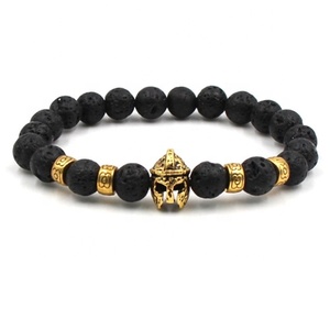 男士斯巴达手镯头盔男士玛瑙骑士手镯男士战士角斗士手腕 - Product Image 6