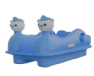 <span class=keywords><strong>Bateau</strong></span> tamponneur électrique gonflable bleu en forme de voiture avec auvent, 4 places, pour parcs et lacs - Product Image 6