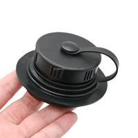 Valve d'eau en plastique noir TPU/PVC à bonne étanchéité pour sac à eau d'escalade, bouchon pour sacs de piscine