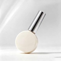 Flacons de vernis à ongles en verre vides, ronds, 14 ml, design personnalisé, impression de votre propre logo, flacon de vernis à ongles avec pinceau arqué, 15 ml