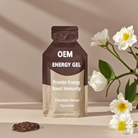 Gel énergétique de nutrition sportive OEM/ODM original, compléments alimentaires avec marque privée, végétalien, sans gluten, casher, saveur expresso