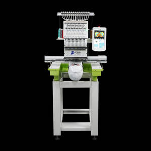 Máquina de bordado de gorros de una sola cabeza 12 15 agujas Bolsa multiusos Sombrero Ropa Máquina de bordado computarizada - Product Image 1