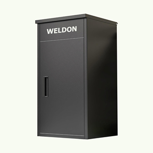 Boîte de livraison de <span class=keywords><strong>colis</strong></span> postaux antivol autoportante personnalisée, boîte de coursier élégante, boîte aux lettres étanche en acier galvanisé pour bureau - Product Image 2