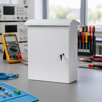 Boîtier de distribution électrique en acier étanche IP65 JXF1 pour montage en surface extérieur, panneau de commande OEM QHECO Argent