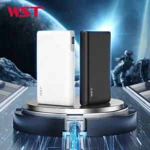 WST Best Selling Products 2024 USB Power Source Portable Large Capacity 30000mah Power Bank Portable Fast Charging Power Banks