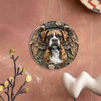 Décoration Murale Acrylique Chien/Chat : Charme Rustique pour Propager l'Amour et le Bonheur – Idéale pour les Amoureux des Animaux