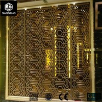 Panneau métallique découpé au laser pour porte de bureau, séparateur d'intimité extérieur en acier inoxydable, écran mural pour salon, cloisons intérieures, séparateur de pièces