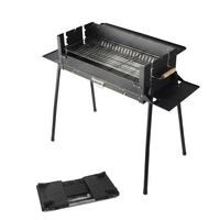 Nouveau barbecue portable pliable sans fumée pour l'extérieur, idéal pour les pique-niques sauvages et les grillades dans le jardin.