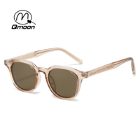 Gafas de Sol Unisex Qmoon con Montura Cuadrada Completa, Protección UV400, Lentes TAC Grises Degradados, Ligeras, Antideslumbrantes, para Deportes al Aire Libre y Uso Diario
