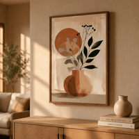 Peinture à l'huile Art Déco blanche 100% faite à la main sur toile de coton 450 GSM avec cadre, taille et design personnalisés pour usage domestique et commercial