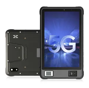 10 polegadas 4G LTE Robusto Industrial Tab Veículo Mount IP67 Impressão Digital NFC Barcode Scanning GPS Android Tablet PC